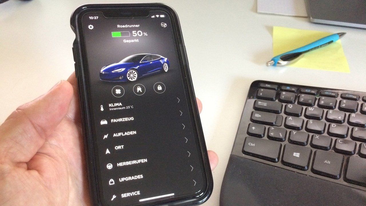 Tesla Apps for Android and iOS
